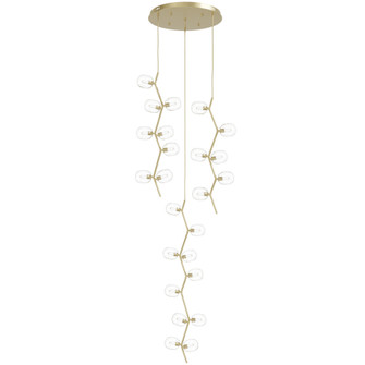 Hampton 24-Light 26''W Chandelier in Brass/Clear Glass (4450|HF4824-CLR)