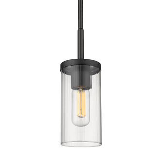 Golden Lighting Winslett 1-light Pendant in Matte Black (36|7011-M1L BLK-CLR)