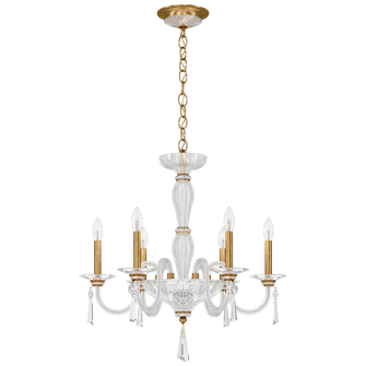 Savannah 6 Light 110V Chandelier in Heirloom Gold with Clear Heritage Crystal (168|CF1006N-22H)