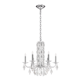Siena 6 Light 120V Chandelier (No Spikes) in Polished Stainless Steel with Clear Heritage Handcut (168|RS83061N-401H)
