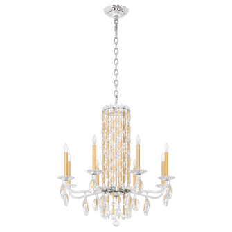 Siena 8 Light 120V Chandelier (No Spikes) in Heirloom Gold with Clear Heritage Handcut Crystal (168|RS83081N-22H)