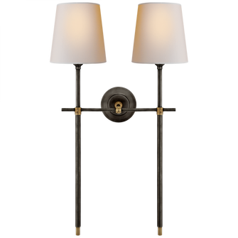 Bryant Large Double Tail Sconce (279|TOB 2025BZ/HAB-NP)