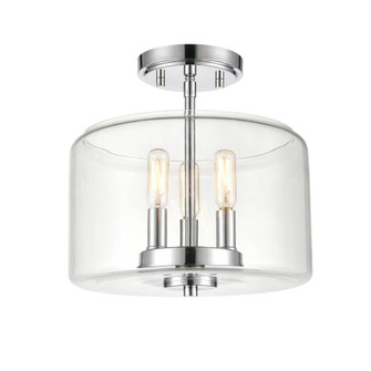 Asheville 3-Light Semi-Flush Ceiling Mount Chrome (670|6923-CH)