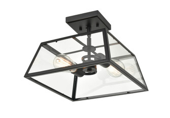 Grant 2-Light Outdoor Flush Mount Powder Coated Black (670|8022-PBK)