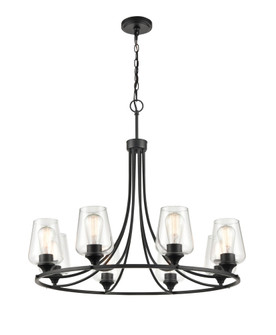 Ashford 8-Light Chandelier Ceiling Light Matte Black (670|9728-MB)