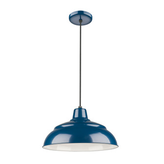 R Series 1-Light Cord Hung Warehouse Navy Blue (670|RWHC14-NB)
