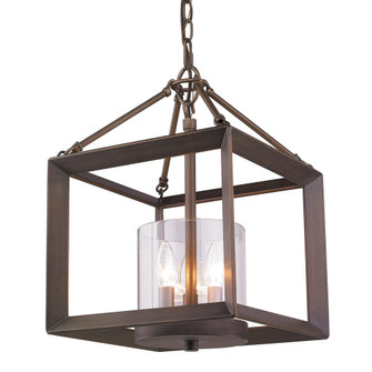 Smyth Convertible Pendant in Gunmetal Bronze with Clear Glass (36|2073-M3 GMT)