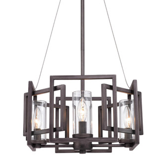 Marco 4 Light Pendant (Convertible) in Gunmetal Bronze with Clear Glass (36|6068-4P GMT)