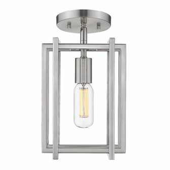 Tribeca 1-Light Semi-Flush in Pewter with Pewter Accents (36|6070-1SF PW-PW)