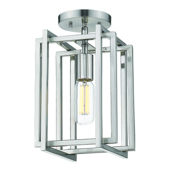 Golden Lighting Tribeca 1-light Semi-Flush Mount in Pewter (36|6070-1SF PW-PW)