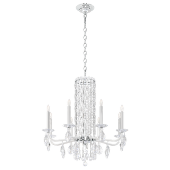 Siena 8 Light 120V Chandelier (No Spikes) in Polished Stainless Steel with Clear Heritage Handcut (168|RS83081N-401H)