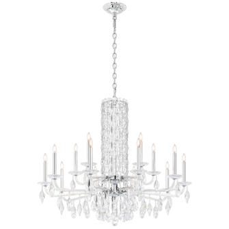 Siena 15 Light 120V Chandelier (No Spikes) in Polished Stainless Steel with Clear Heritage Handcut (168|RS83151N-401H)