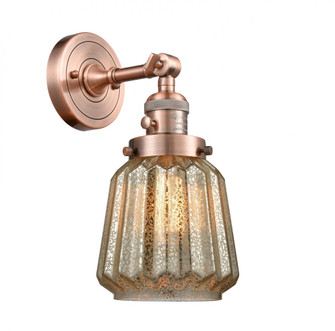 Chatham - 1 Light - 7 inch - Antique Copper - Adjustable Sconce (3442|203SW-AC-G146-LED)