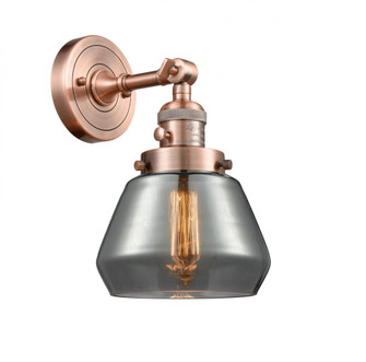 Fulton - 1 Light - 7 inch - Antique Copper - Adjustable Sconce (3442|203SW-AC-G173-LED)