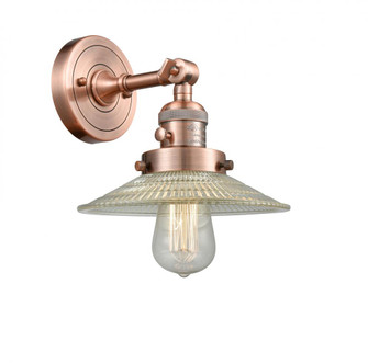 Halophane - 1 Light - 9 inch - Antique Copper - Adjustable Sconce (3442|203SW-AC-G2-LED)