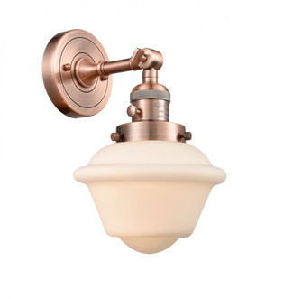Oxford - 1 Light - 8 inch - Antique Copper - Adjustable Sconce (3442|203SW-AC-G531-LED)