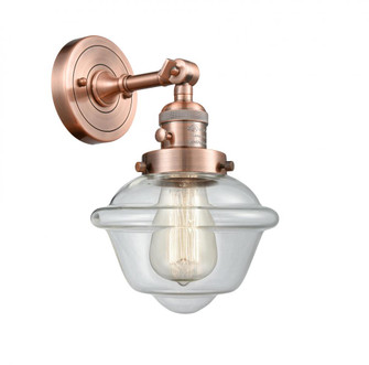 Oxford - 1 Light - 8 inch - Antique Copper - Adjustable Sconce (3442|203SW-AC-G532-LED)