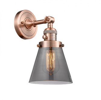 Cone - 1 Light - 6 inch - Antique Copper - Adjustable Sconce (3442|203SW-AC-G63-LED)