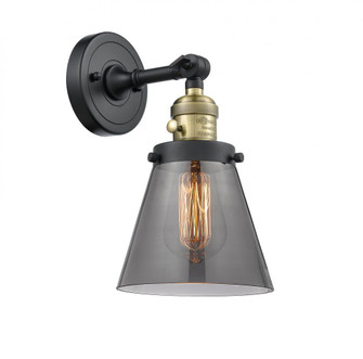 Cone - 1 Light - 6 inch - Black Antique Brass - Adjustable Sconce (3442|203SW-BAB-G63-LED)