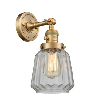 Chatham - 1 Light - 7 inch - Brushed Brass - Adjustable Sconce (3442|203SW-BB-G142-LED)