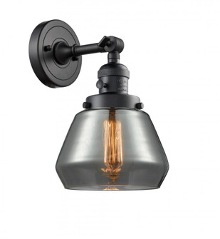 Fulton - 1 Light - 7 inch - Matte Black - Adjustable Sconce (3442|203SW-BK-G173-LED)
