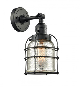 Bell Cage - 1 Light - 6 inch - Matte Black - Sconce (3442|203SW-BK-G58-CE-LED)