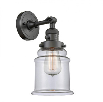 Canton - 1 Light - 7 inch - Oil Rubbed Bronze - Sconce (3442|203SW-OB-G182-LED)