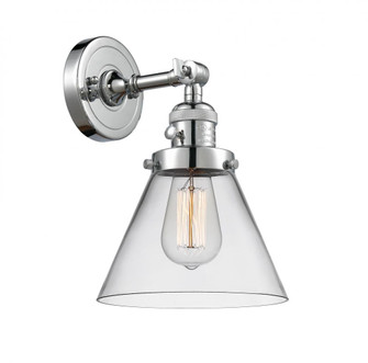 Cone - 1 Light - 8 inch - Polished Chrome - Adjustable Sconce (3442|203SW-PC-G42-LED)