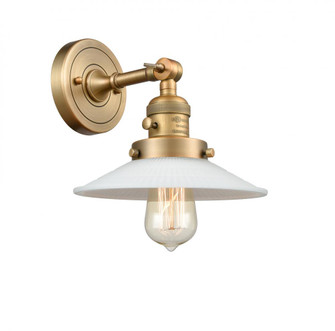 Halophane - 1 Light - 9 inch - Brushed Brass - Adjustable Sconce (3442|203SW-BB-G1-LED)
