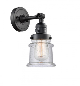 Canton - 1 Light - 5 inch - Matte Black - Adjustable Sconce (3442|203SW-BK-G184S-LED)