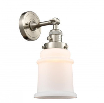 Canton - 1 Light - 7 inch - Brushed Satin Nickel - Adjustable Sconce (3442|203SW-SN-G181-LED)
