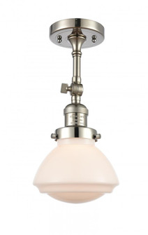 Olean - 1 Light - 7 inch - Polished Nickel - Adjustable Semi-Flush Mount (3442|201F-PN-G321)