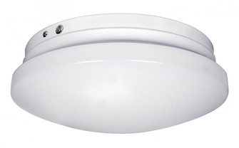 LED Flush with White Acrylic Lens - White Finish - 120-277V (81|62/991)
