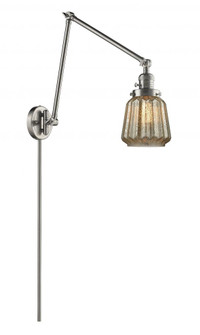 Chatham - 1 Light - 8 inch - Brushed Satin Nickel -Adjustable Swing Arm (3442|238-SN-G146-LED)