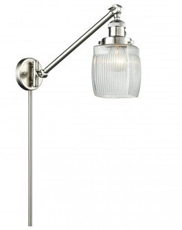 Colton - 1 Light - 8 inch - Brushed Satin Nickel -Adjustable Swing Arm (3442|237-SN-G302-LED)