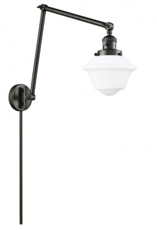 Oxford - 1 Light - 8 inch - Oil Rubbed Bronze -Adjustable Swing Arm (3442|238-OB-G531-LED)
