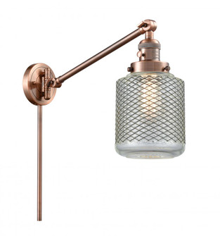 Stanton - 1 Light - 6 inch - Antique Copper -Adjustable Swing Arm (3442|237-AC-G262-LED)