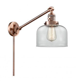 Bell - 1 Light - 8 inch - Antique Copper -Adjustable Swing Arm (3442|237-AC-G72-LED)