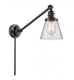 Cone - 1 Light - 8 inch - Matte Black -Adjustable Swing Arm (3442|237-BK-G62-LED)