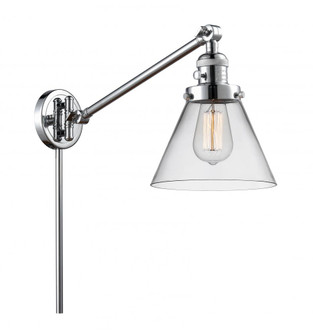 Cone - 1 Light - 8 inch - Polished Chrome -Adjustable Swing Arm (3442|237-PC-G42-LED)