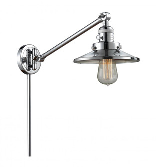 Railroad - 1 Light - 8 inch - Polished Chrome -Adjustable Swing Arm (3442|237-PC-M7-PC-LED)