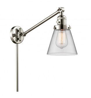 Cone - 1 Light - 8 inch - Polished Nickel -Adjustable Swing Arm (3442|237-PN-G62-LED)