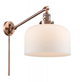 Bell - 1 Light - 12 inch - Antique Copper - Swing Arm (3442|237-AC-G71-L-LED)