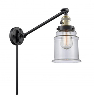 Canton - 1 Light - 8 inch - Black Antique Brass -Adjustable Swing Arm (3442|237-BAB-G182-LED)