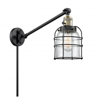 Bell Cage - 1 Light - 8 inch - Black Antique Brass - Swing Arm (3442|237-BAB-G52-CE-LED)