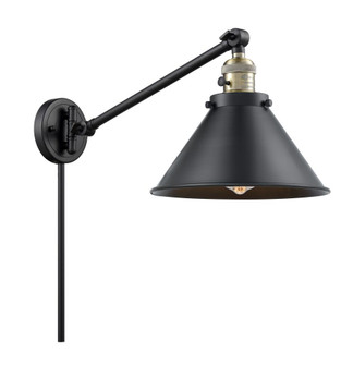 Briarcliff - 1 Light - 10 inch - Black Antique Brass -Adjustable Swing Arm (3442|237-BAB-M10-BK-LED)