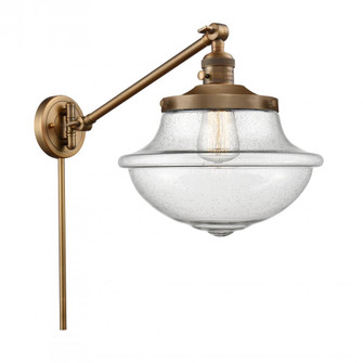 Oxford - 1 Light - 12 inch - Brushed Brass -Adjustable Swing Arm (3442|237-BB-G544-LED)