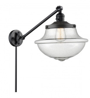 Oxford - 1 Light - 12 inch - Matte Black -Adjustable Swing Arm (3442|237-BK-G544-LED)
