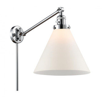 Cone - 1 Light - 12 inch - Polished Chrome -Adjustable Swing Arm (3442|237-PC-G41-L-LED)