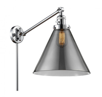 Cone - 1 Light - 12 inch - Polished Chrome -Adjustable Swing Arm (3442|237-PC-G43-L-LED)